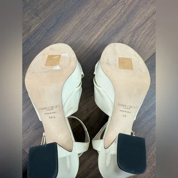 Jimmy Choo Heloise 120 patent leather sandals